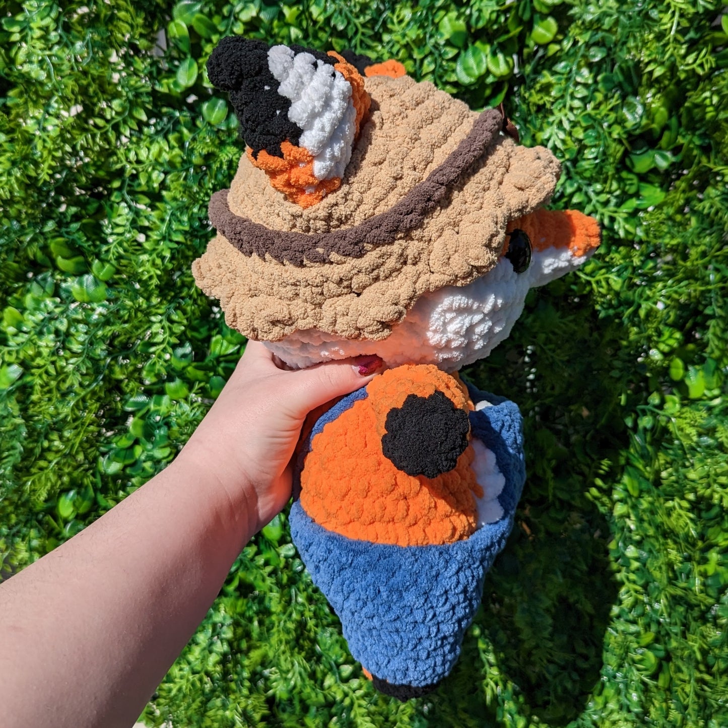 Farmer Fox in Overalls Crochet Pattern // NOT PHYSICAL ITEM