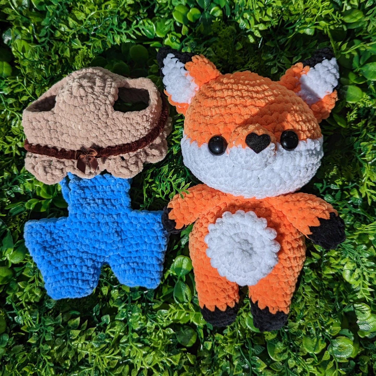 Farmer Fox in Overalls Crochet Pattern // NOT PHYSICAL ITEM