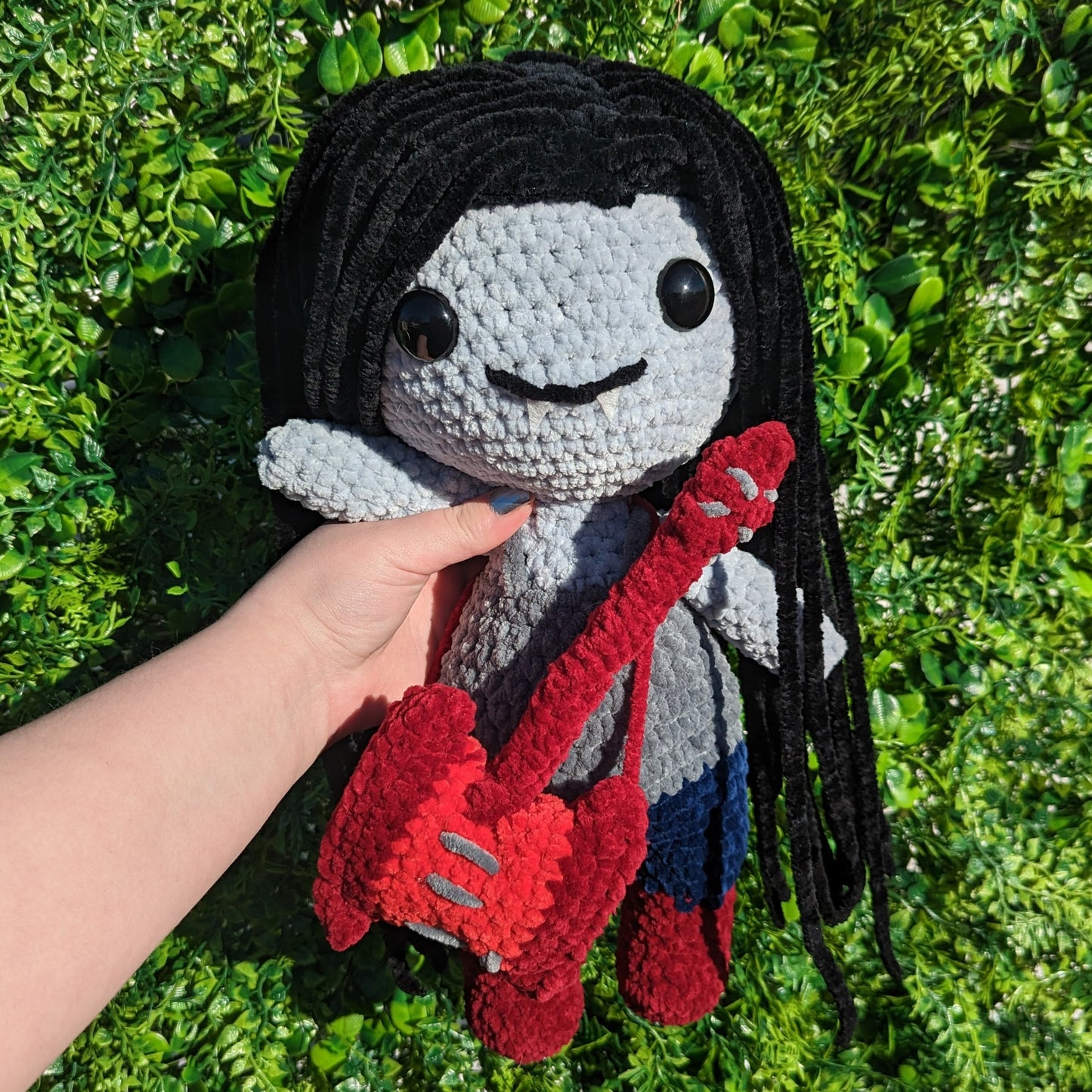 HECHO A PEDIDO Jumbo Marceline la Reina Vampiro Crochet Plushie