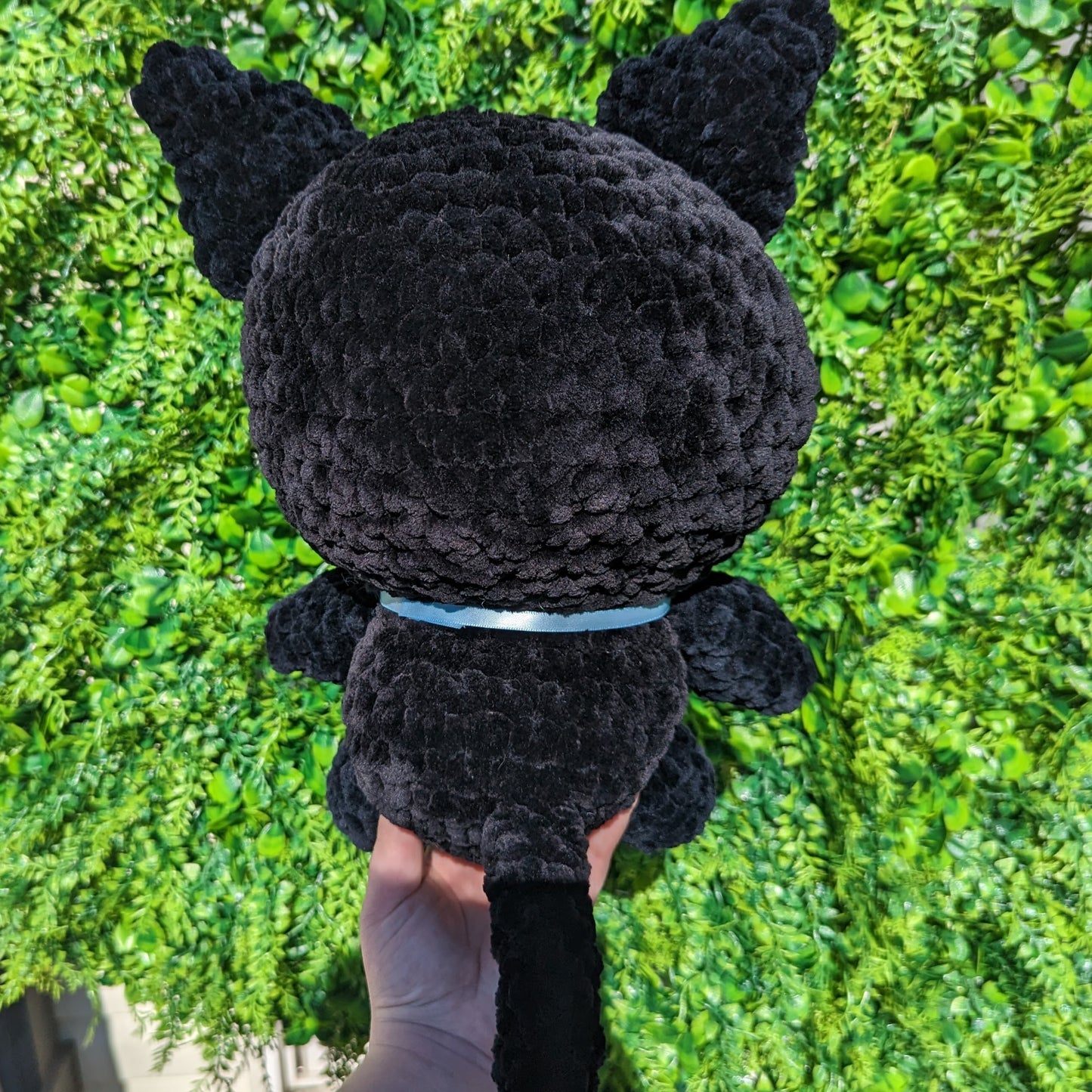 HECHO A PEDIDO Jumbo Kawaii Japonés Negro Kitty Cat Crochet Plushie