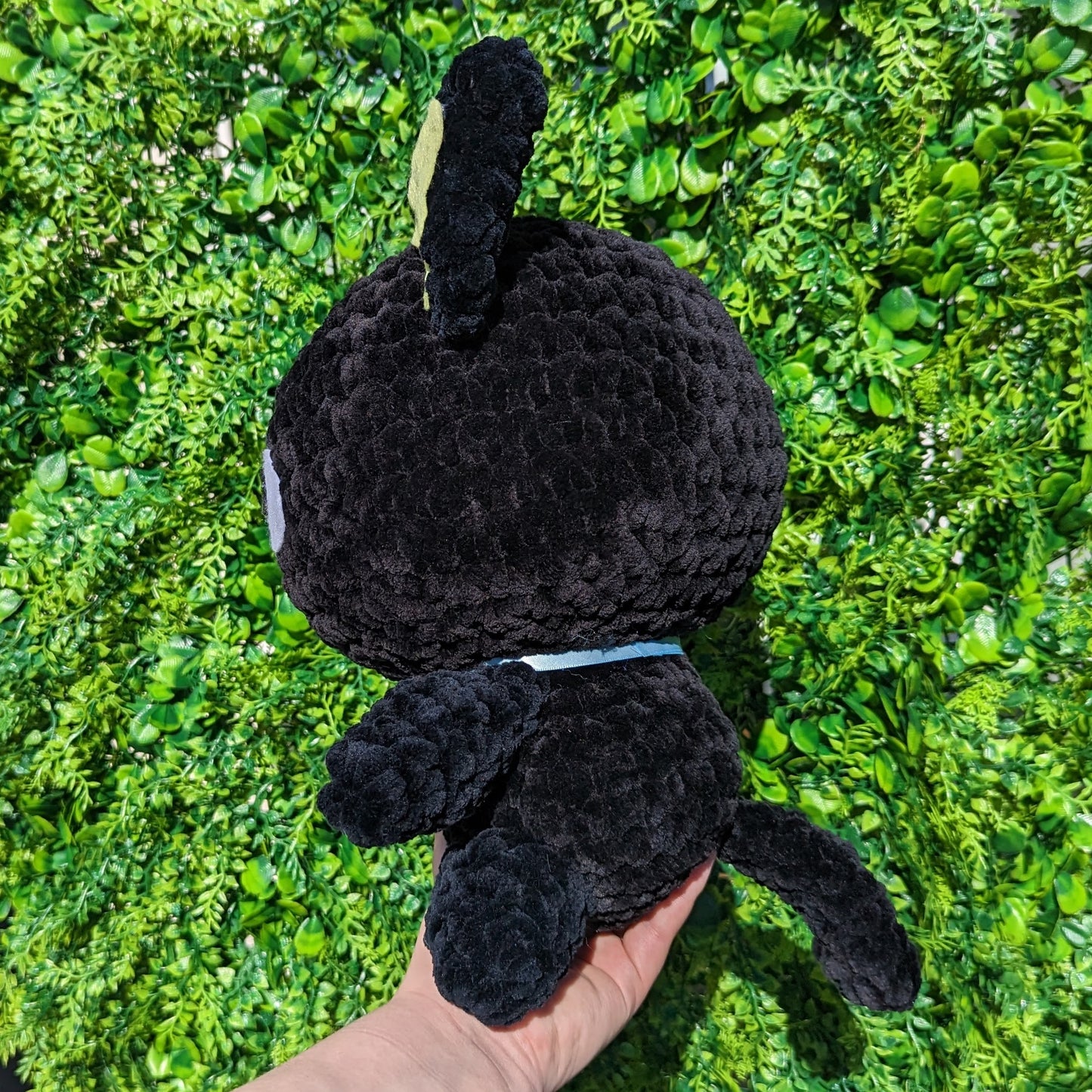HECHO A PEDIDO Jumbo Kawaii Japonés Negro Kitty Cat Crochet Plushie