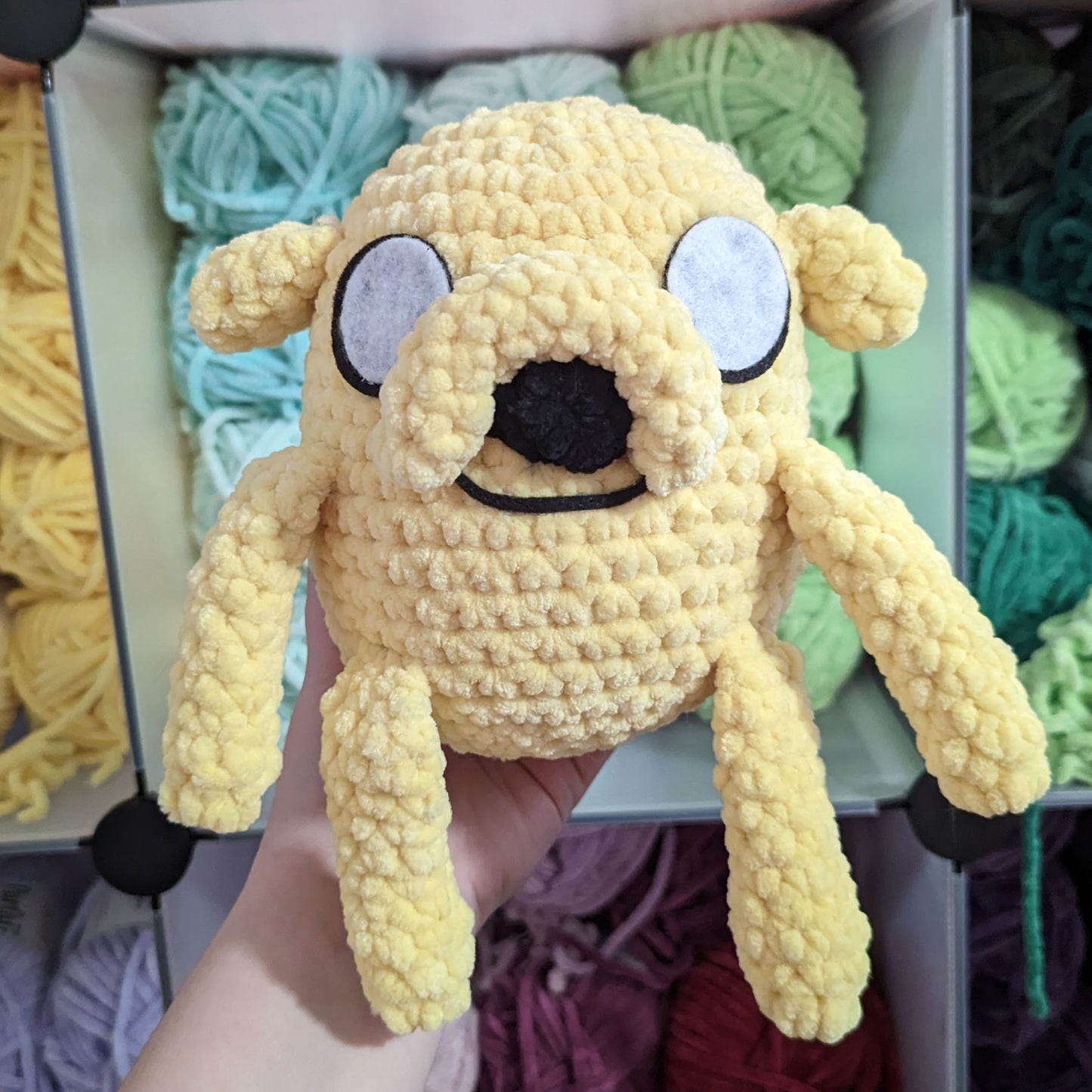 HECHO A PEDIDO Jumbo Jake el Perro Crochet Plushie