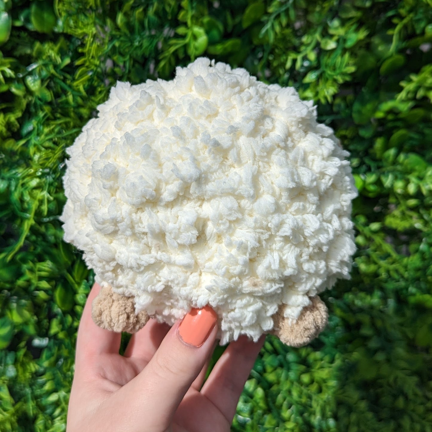 Fuzzy Fluffy Baby Sheep Puff Crochet Plushie