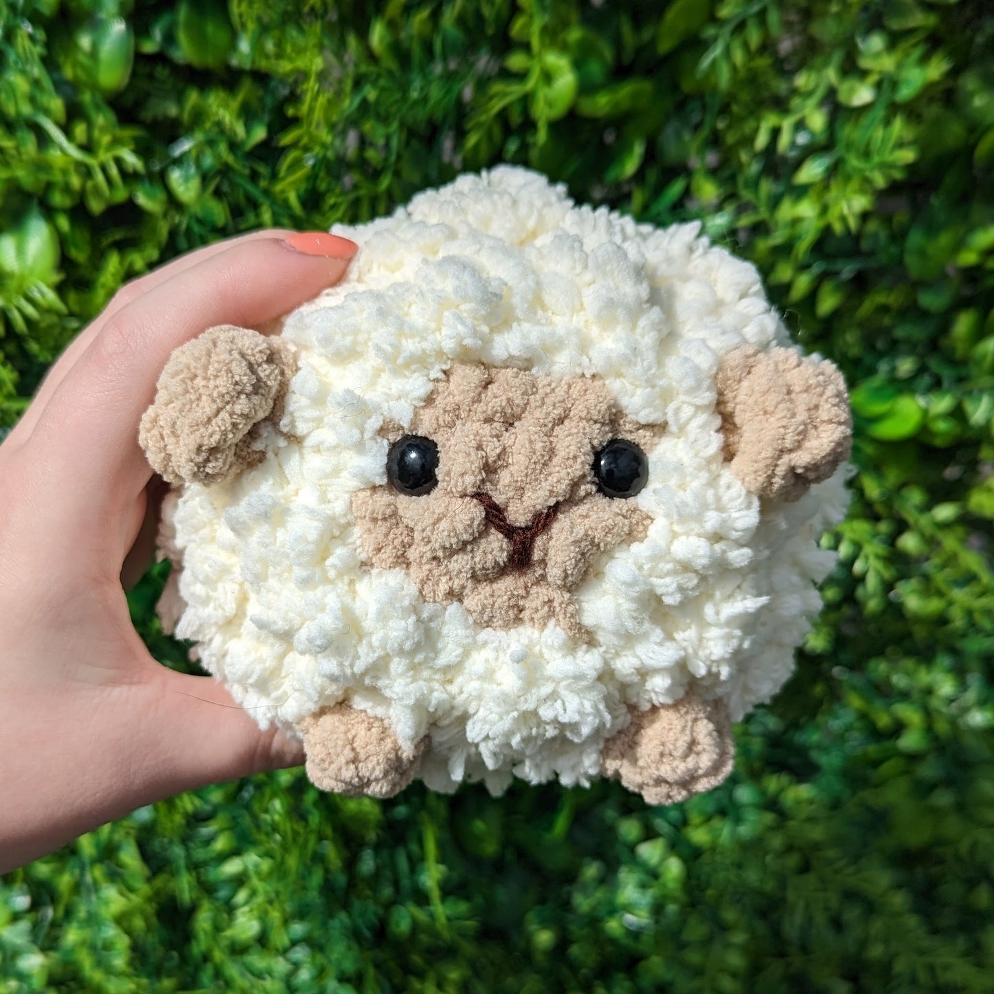 Fuzzy Fluffy Baby Sheep Puff Crochet Plushie