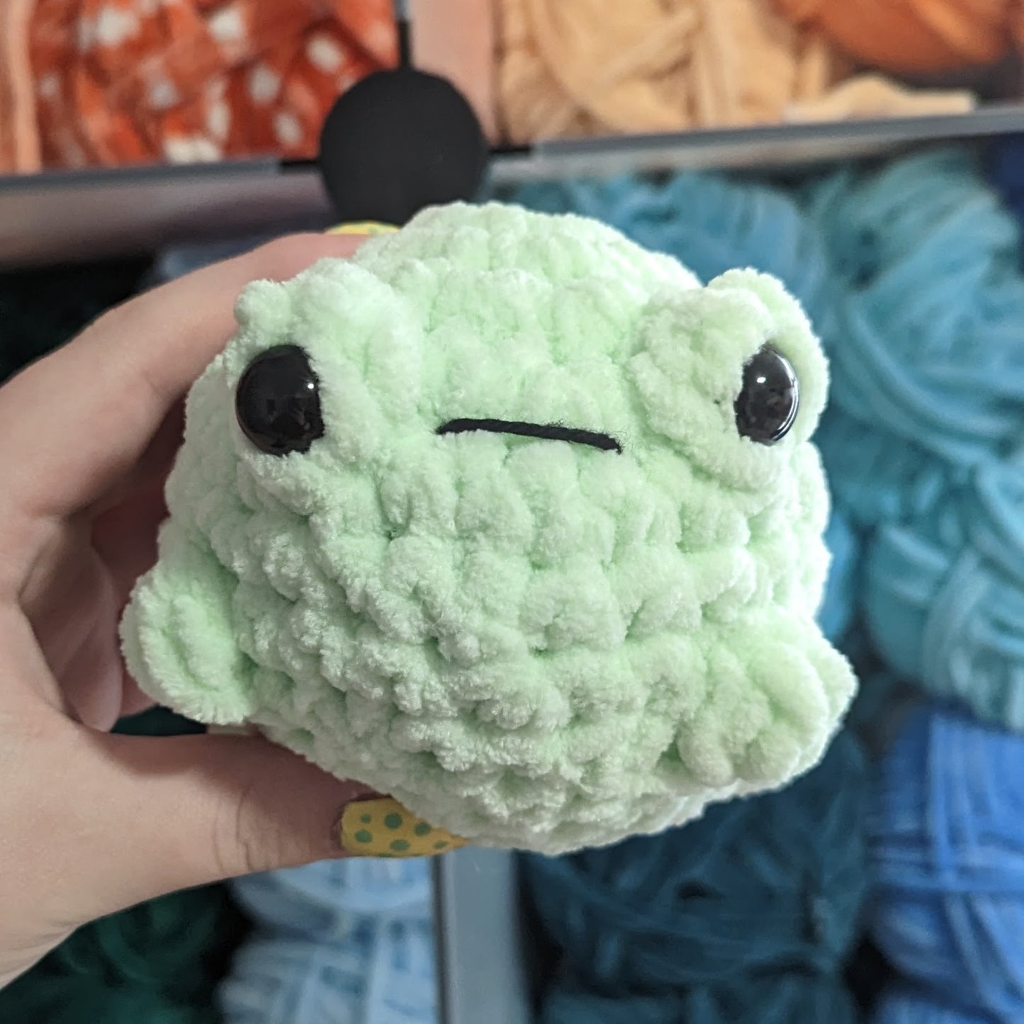 Chunky Pastel Frog Crochet Plushie [Archived]