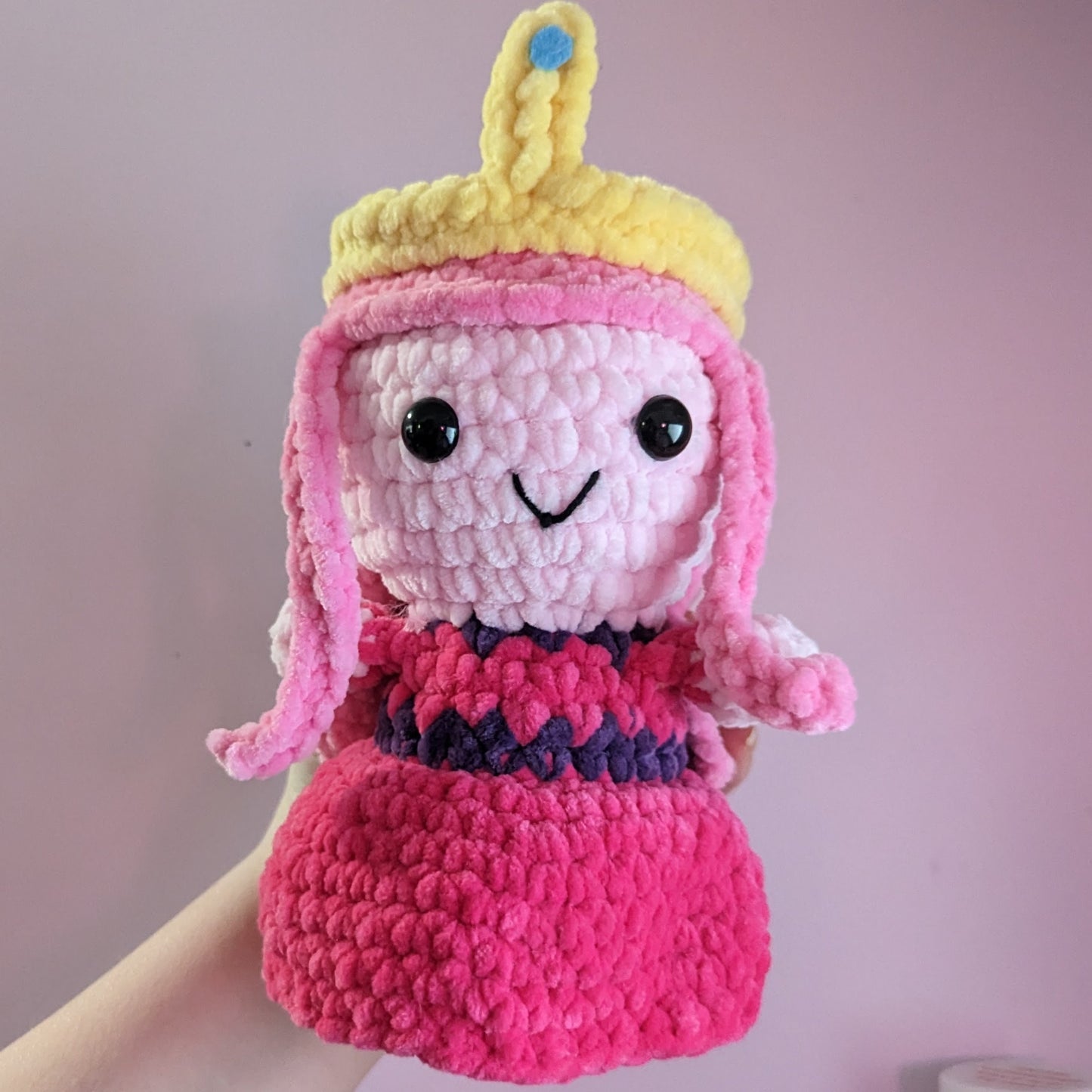 Patrón de ganchillo estilo princesa Bubblegum Chibi // ARTÍCULO NO FÍSICO