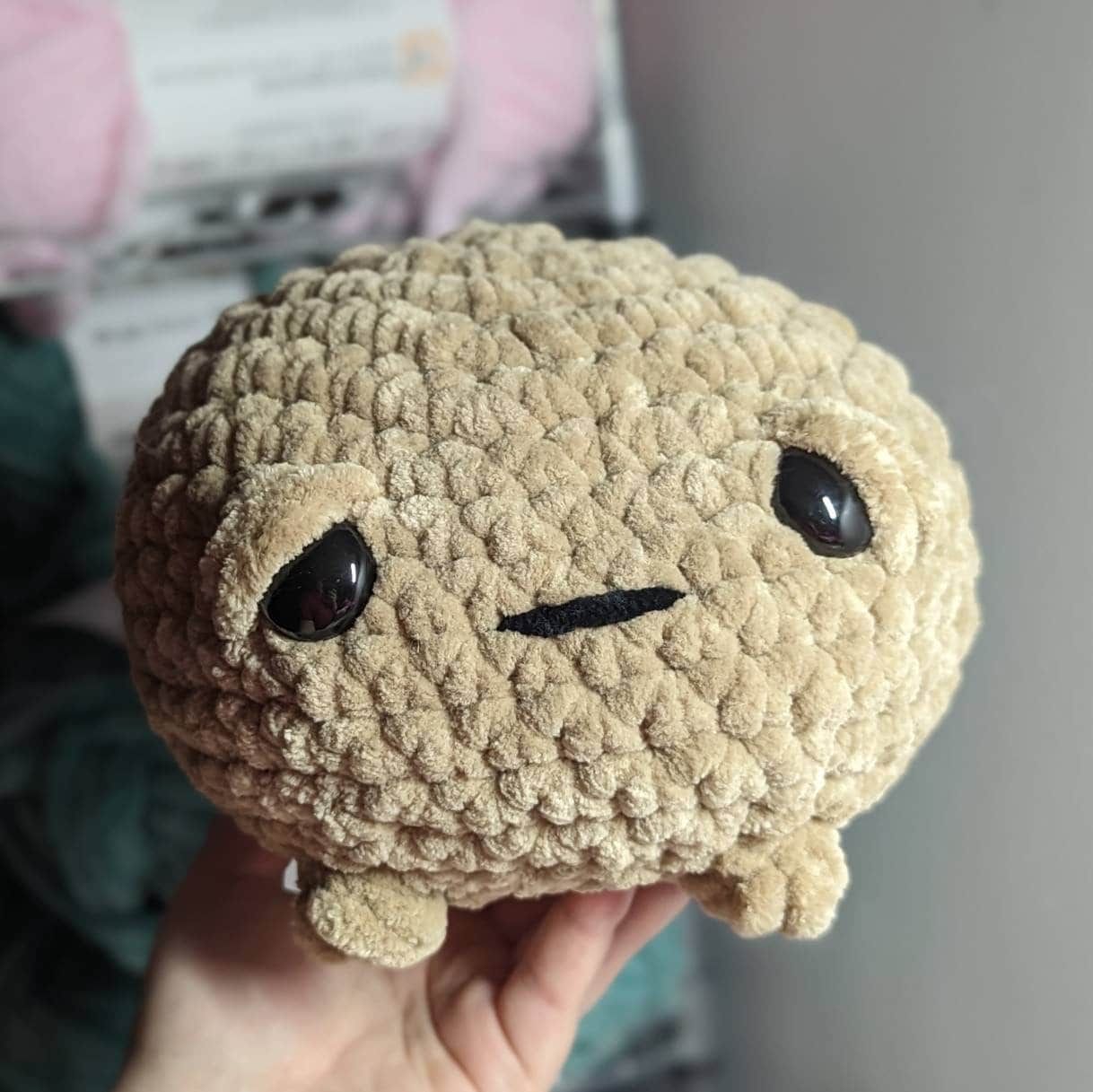 Sad Grumpy Rain Frog Crochet Pattern // NOT PHYSICAL ITEM