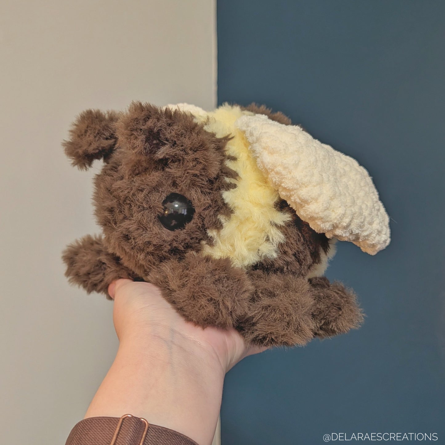 Fluffy Carpenter Bee Crochet Plushie