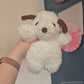 Weighted Fluffy Soup Belly Puppy Dog Crochet Plushie