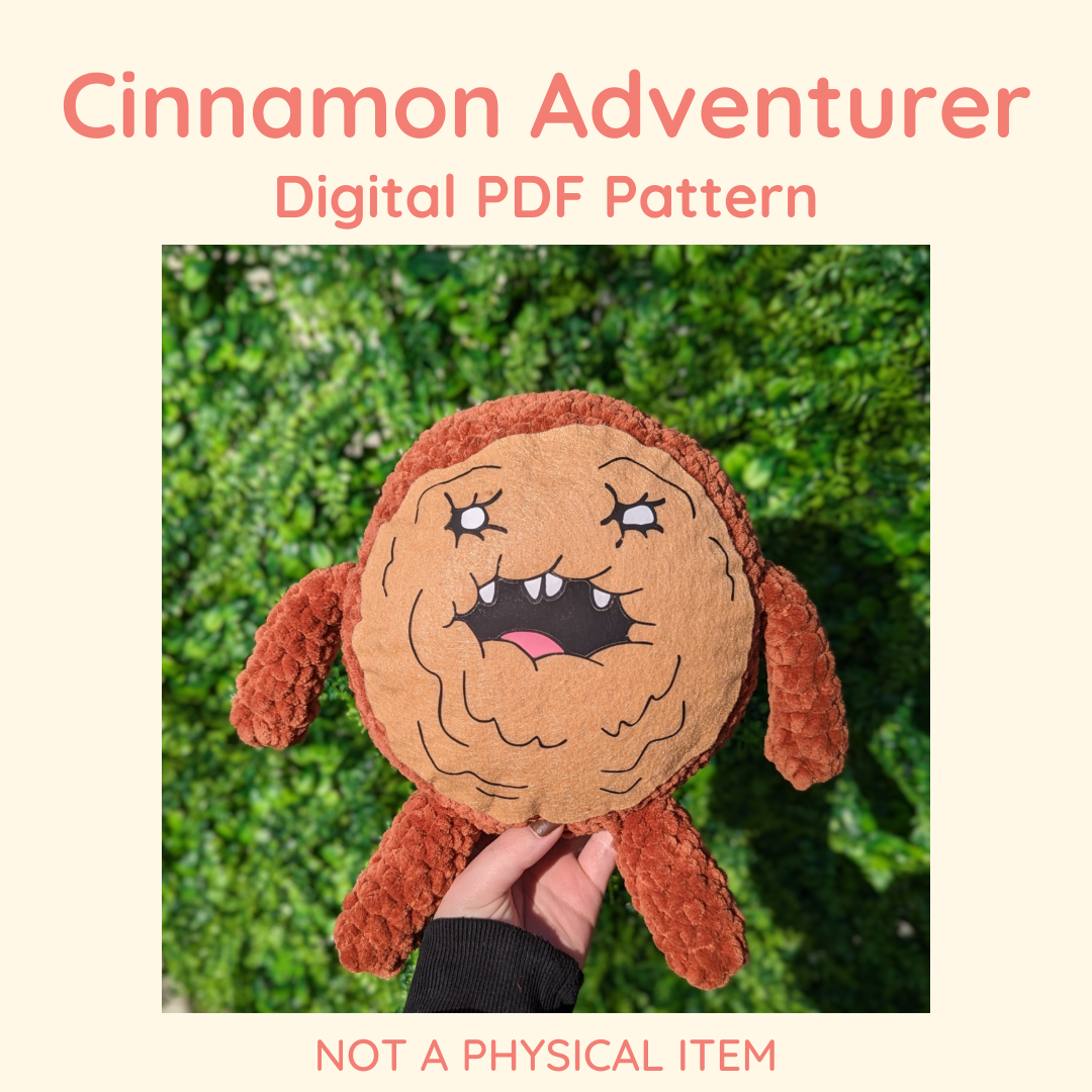 Patrón de ganchillo de bollo de canela // ARTÍCULO NO FÍSICO