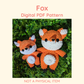 Fox Crochet Pattern // Digital PDF File - NOT PHYSICAL ITEM
