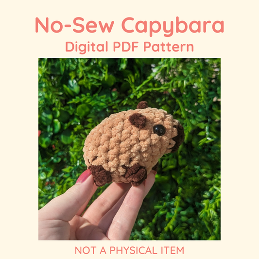 Patrón de crochet de carpincho bebé sin costura // NO ES UN ARTÍCULO FÍSICO