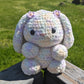 HECHO A PEDIDO Jumbo Fluffy Lavanda Miel Conejito Crochet Plushie
