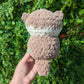 MADE TO ORDER Fuzzy Baby Sea Otter Holding Sea Shell or Star Crochet Plushie