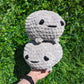 MADE TO ORDER Jumbo Sad Grumpy Rain Frog Crochet Plushie