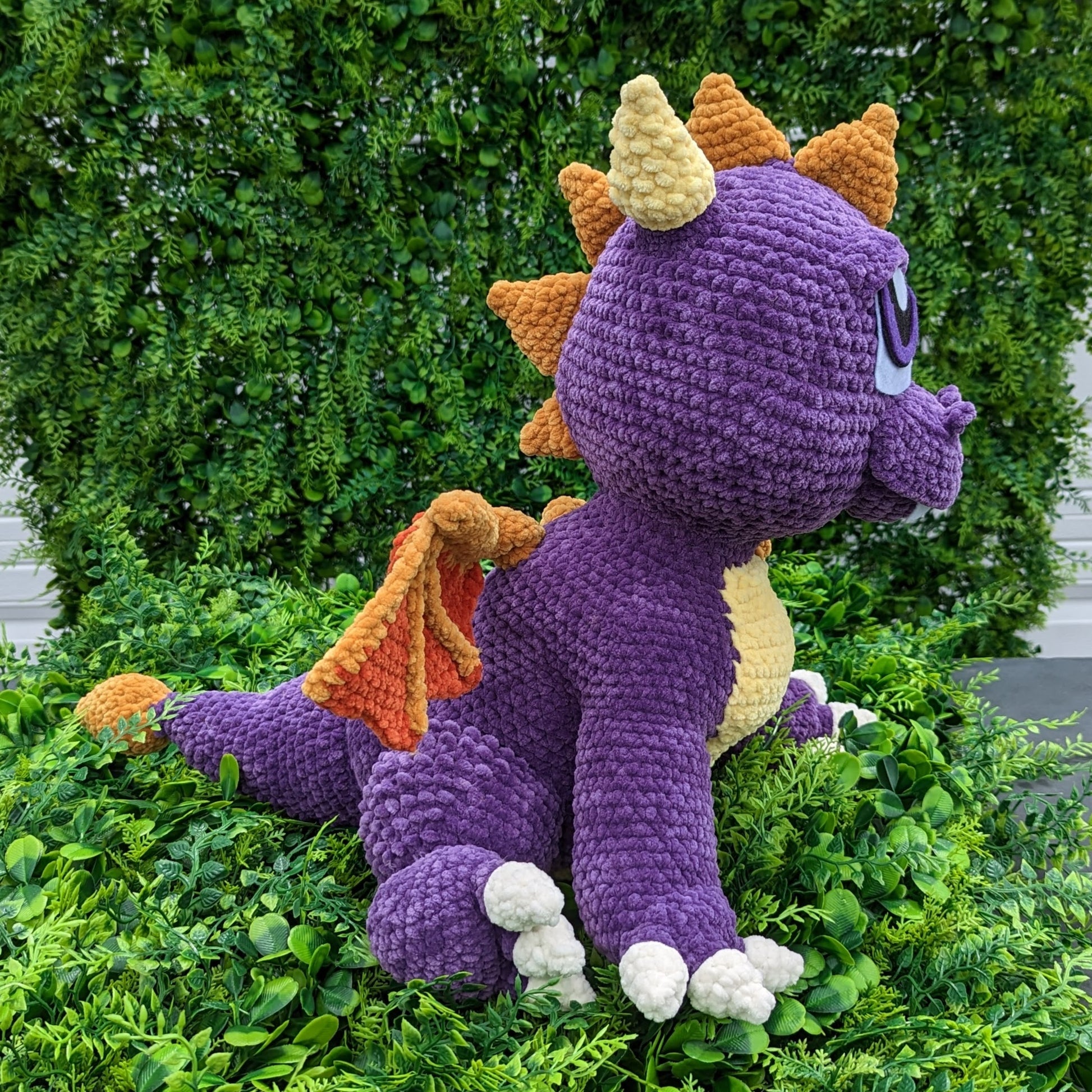 Jumbo Nature Mushroom Cottagecore Dragon Crochet Plushie – Delarae's  Creations