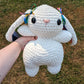 Jumbo Rainbow Bunny Crochet Plushie [Archived]