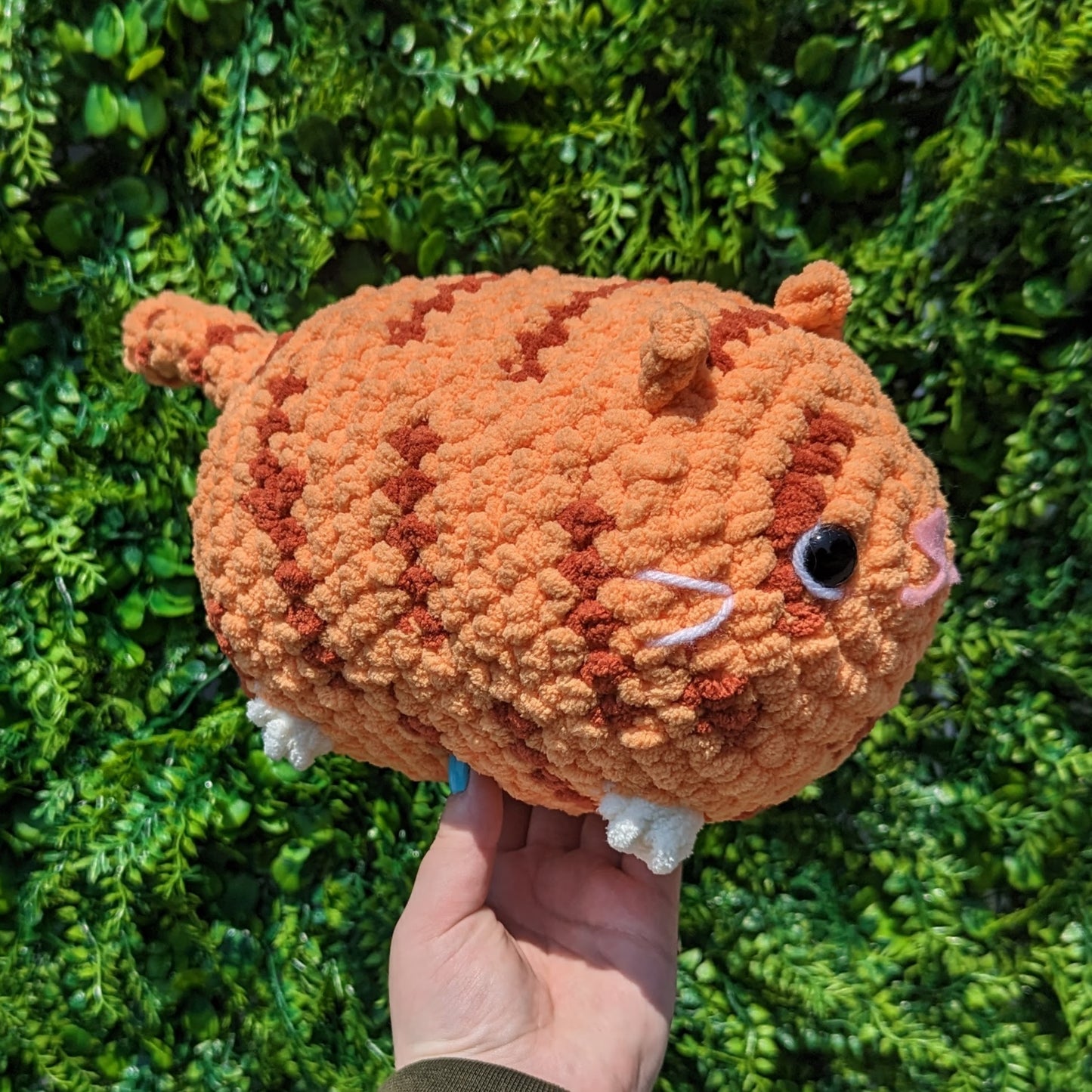 CUSTOM ORDER Orange Tabby Loaf Cat Crochet Plushie [Archived]