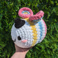 CUSTOM ORDER Jumbo Bee in Top Hat Crochet Plushie [Archived]