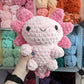 Jumbo Pink Axolotl Crochet Plushie