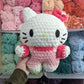 Jumbo Kawaii Japanese Kitty Cat in Pink Outfit Crochet Plushie [Archived]