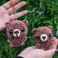 Velvet Chubby Baby Bear Crochet Plushie or Keychain
