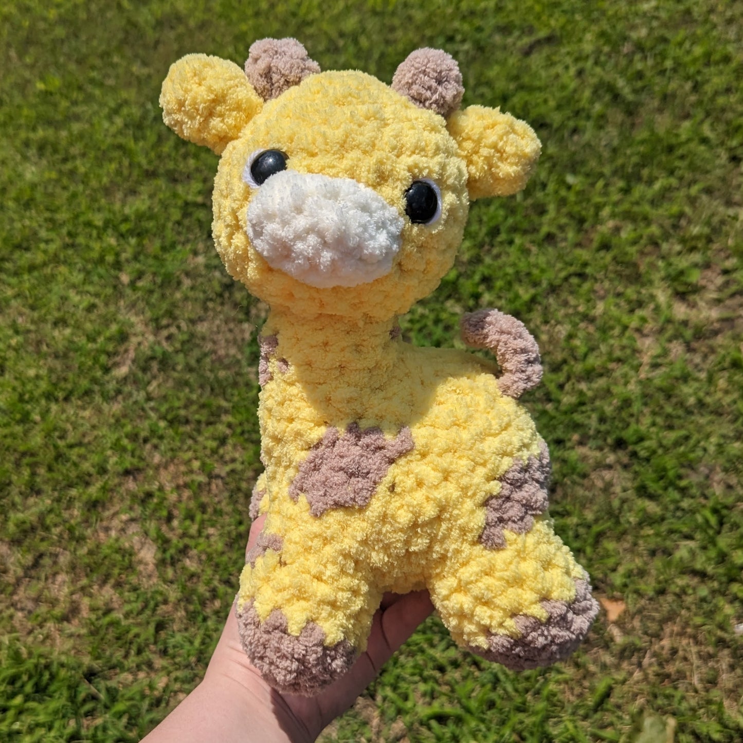 Fuzzy Baby Giraffe Crochet Plushie
