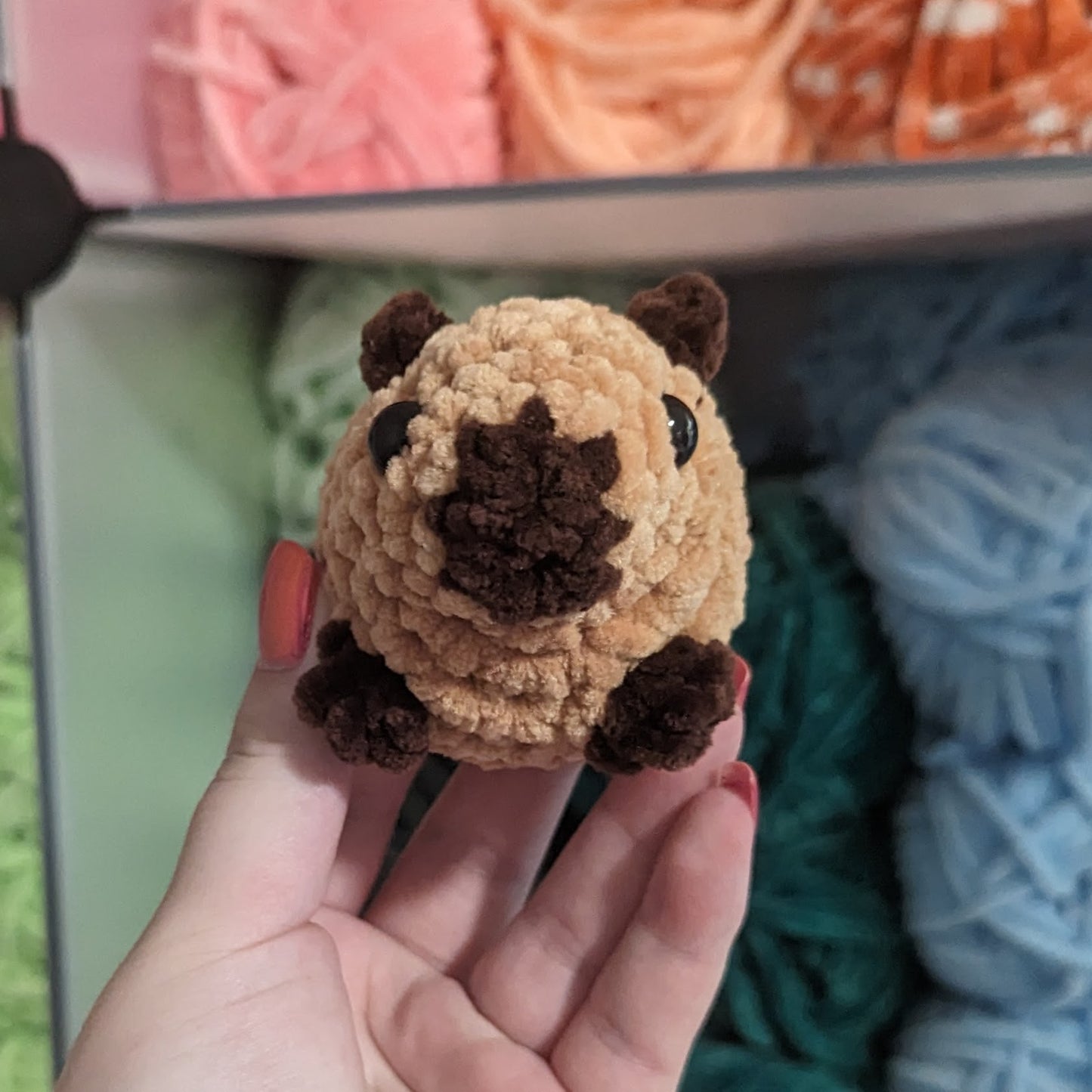 Chubby Baby Capybara Crochet Plushie