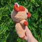 Pumpkin Spice Cow Crochet Plushie