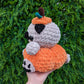 Jumbo Pug in a Pumpkin Crochet Plushie