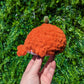 Fuzzy Pumpkin Sprout Baby Whale Crochet Plushie [Archived]