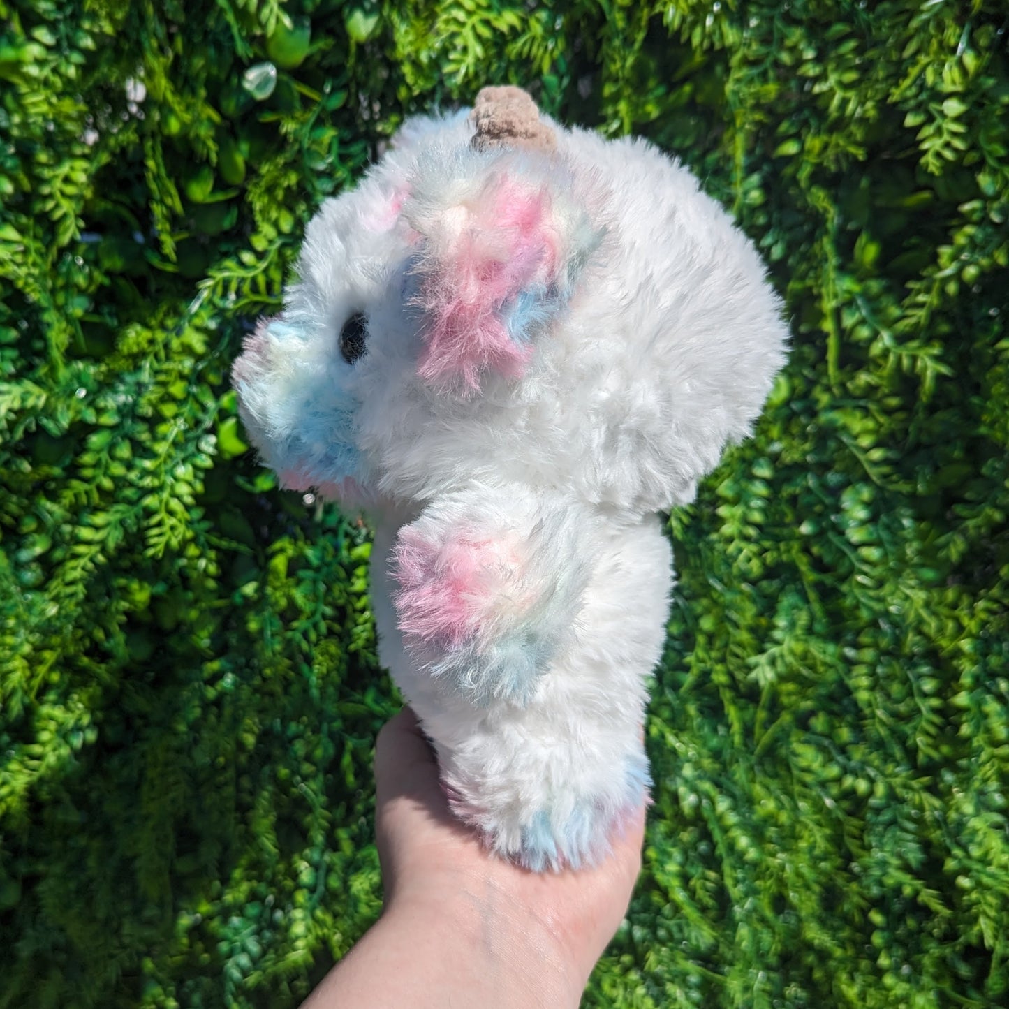 Fluffy Cotton Candy Cow Crochet Plushie
