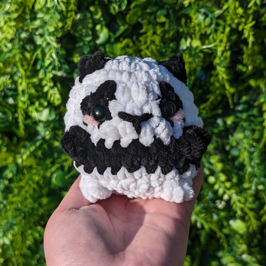 Chubby Panda Squish Crochet Plushie