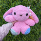 PEDIDO PERSONALIZADO Jumbo Fuzzy Pastel Ethereal Bunny Crochet Plushie [Archivado]