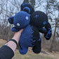 CUSTOM Jumbo Black and Blue Two Headed Bear Bunny Crochet Plushie [Archived]