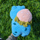 Jumbo Fuzzy Grass Strawberry Frog Dinosaur Pocket Monster Crochet Plushie