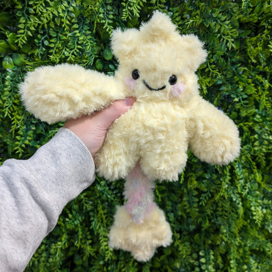 CUSTOM ORDER Pastel Fluffy Star Dude Crochet Plushie