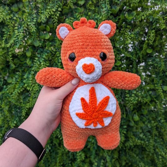 Orange Stoney Bear Crochet Plushie