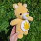 Yellow Stoney Bear Crochet Plushie
