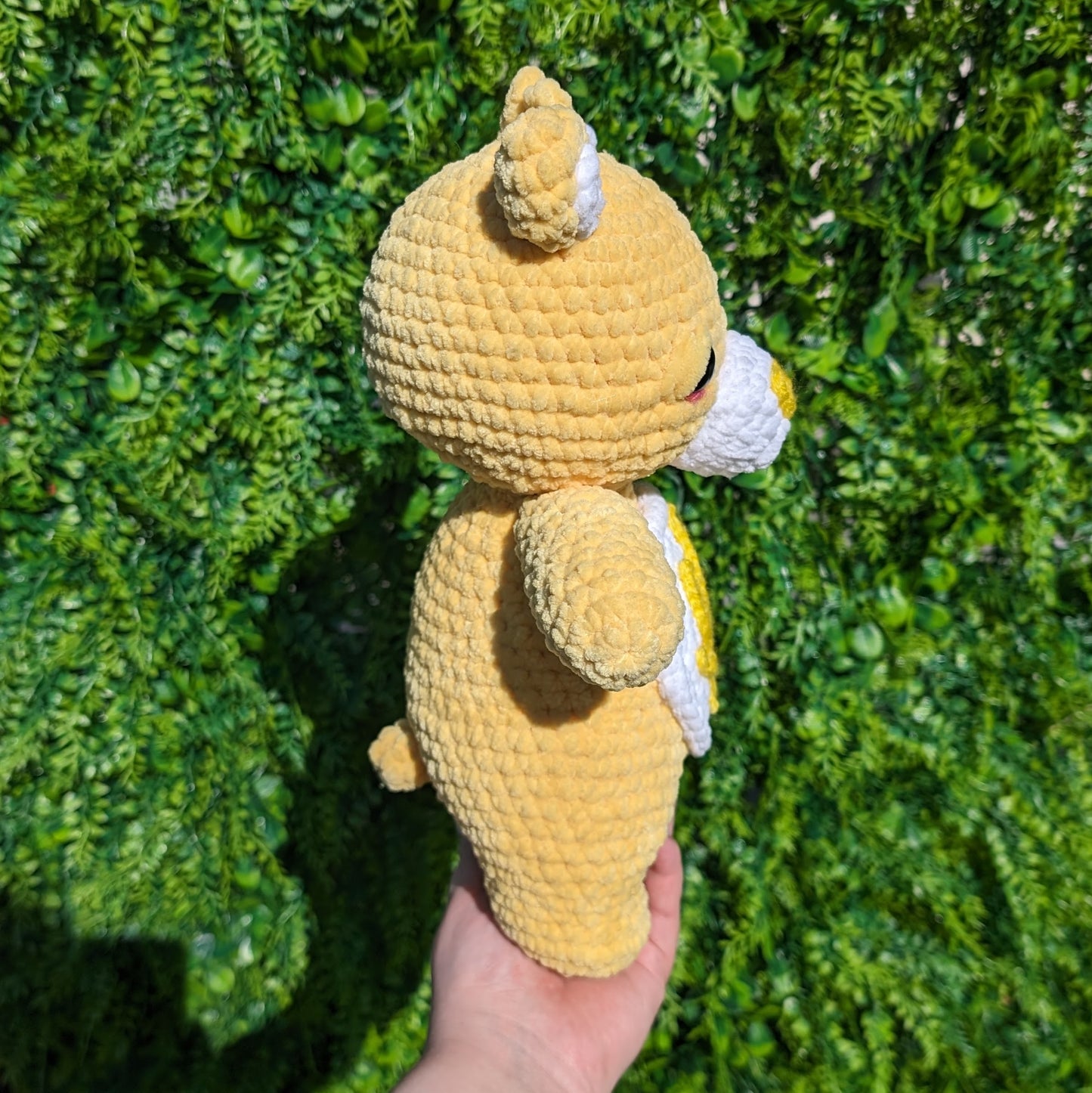 Yellow Stoney Bear Crochet Plushie