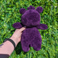 Purple Stoney Bear Crochet Plushie