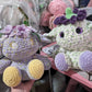 Purple Flower Goblin Sprite Crochet Plushie