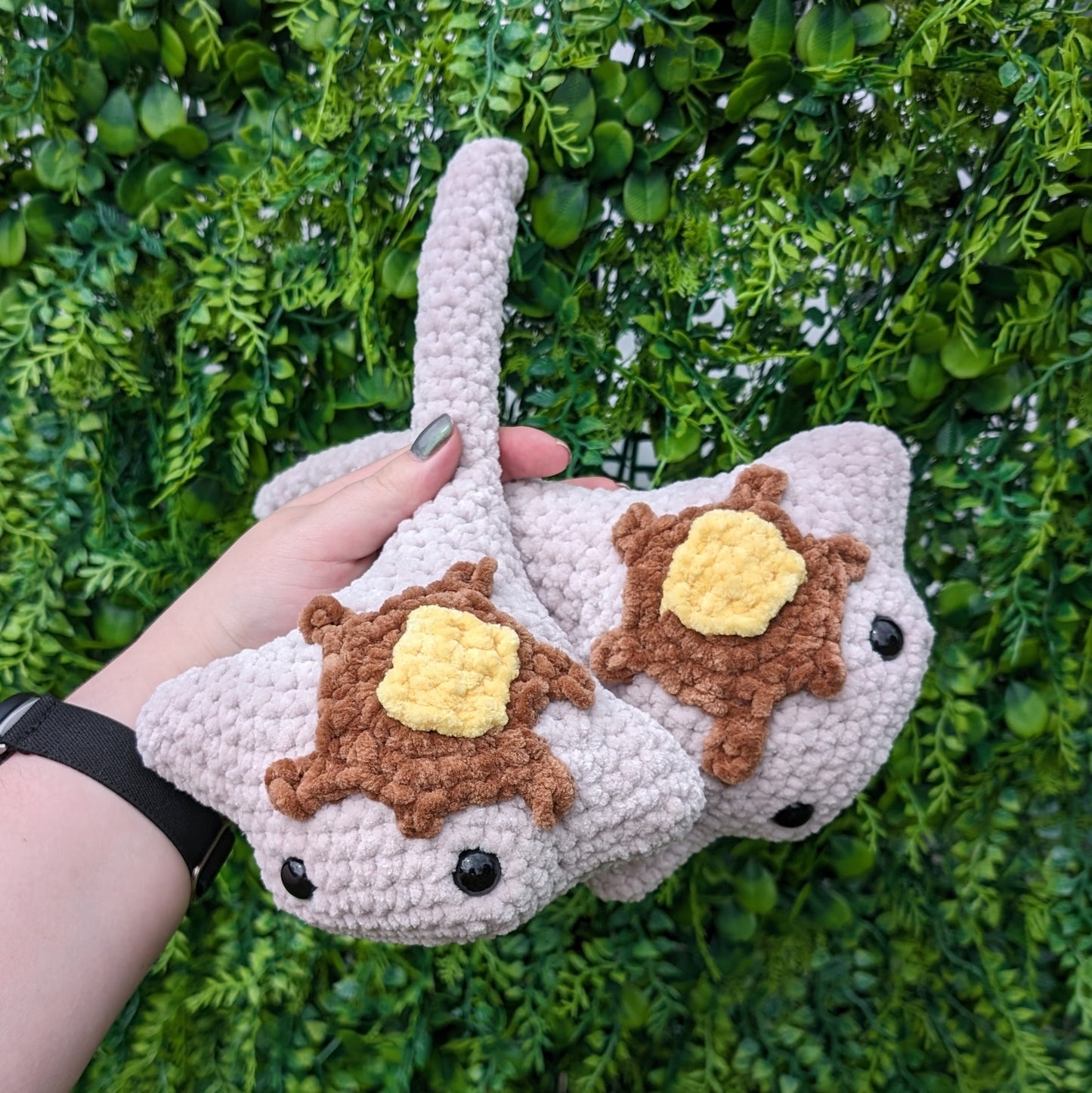 Sea Pancake Stingray Crochet Plushie