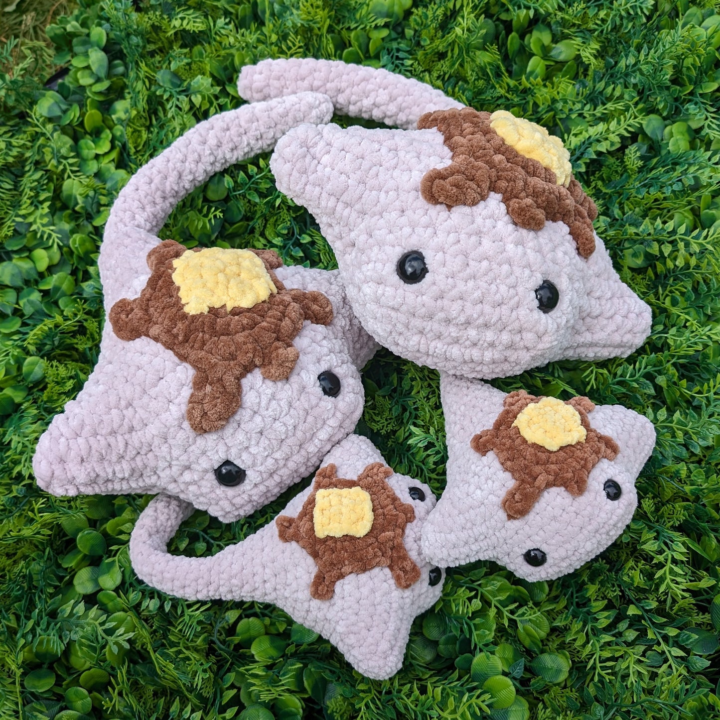 HECHO A PEDIDO Sea Pancake Stingray Crochet Plushie