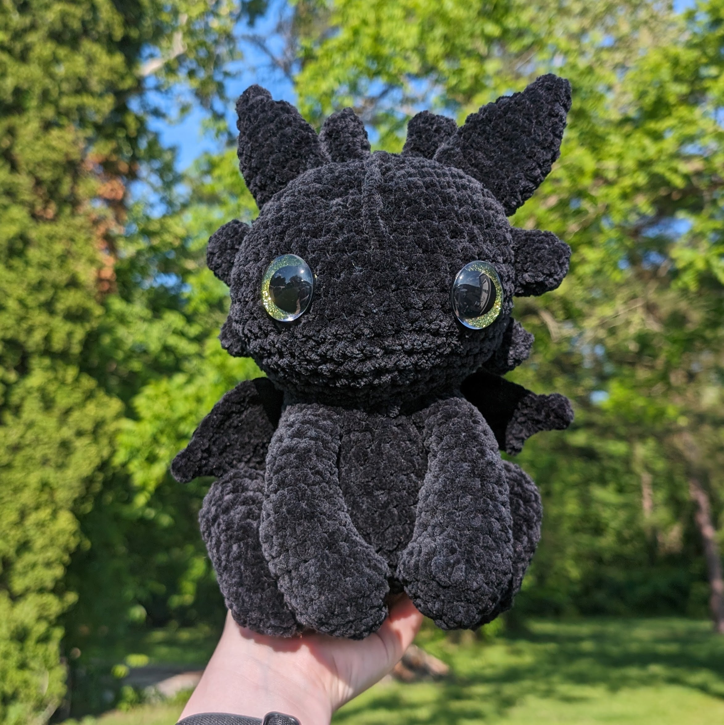 Toothless Crocheted Plush - Large Toothless hotsell Plush - Crocheted Toothless - Amigurumi Toothless