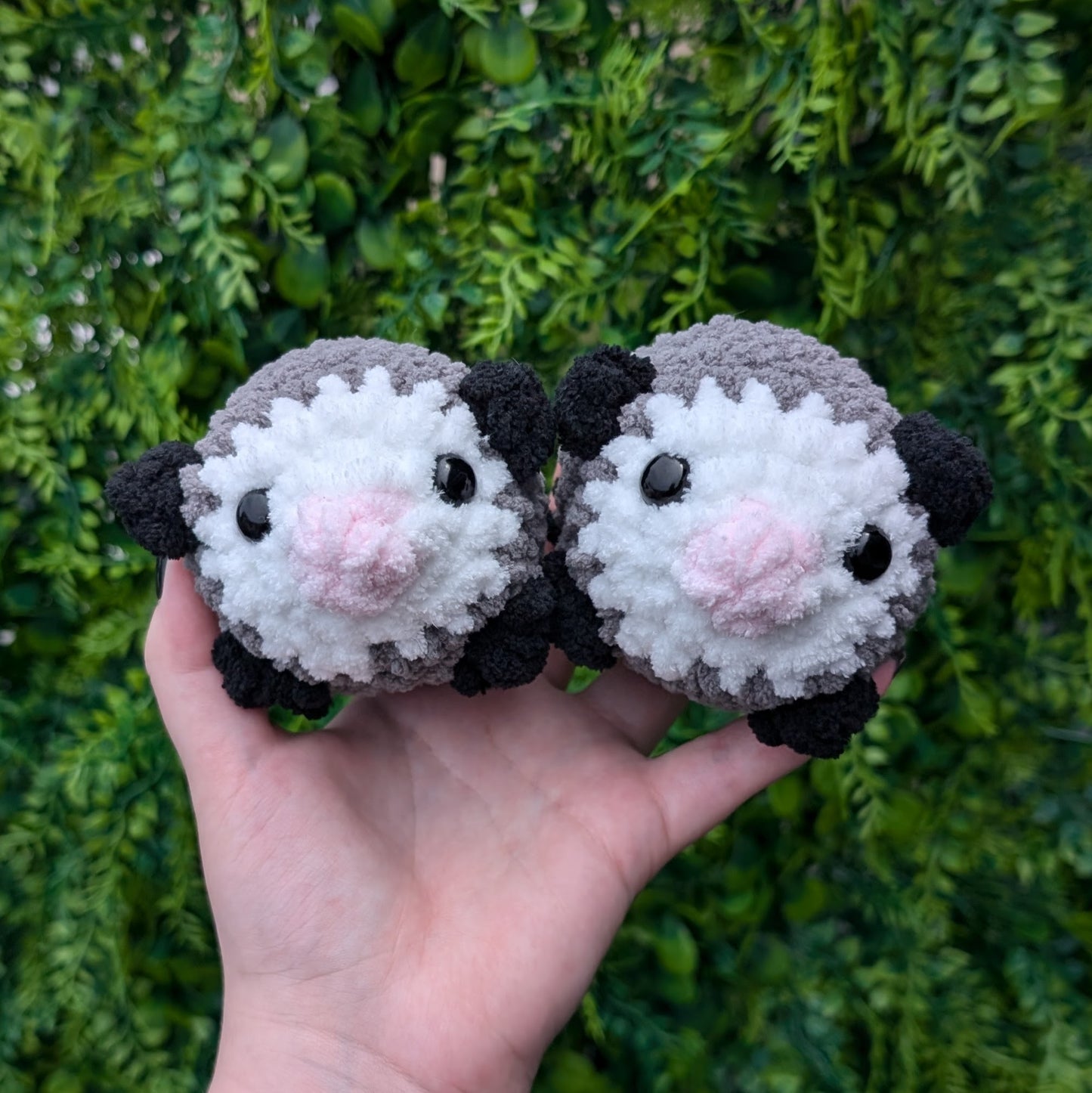 Baby Opossum Crochet Plushie