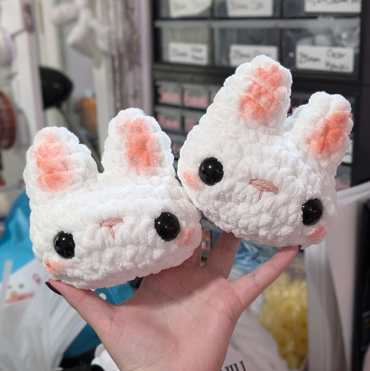 Bunny Head Squish Crochet Plushie [Archived]