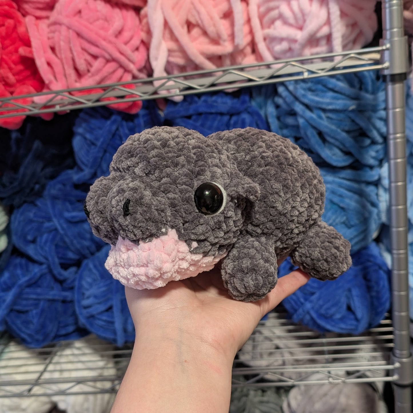 Moo Deng Baby Hippo Crochet Plushie [Archived]