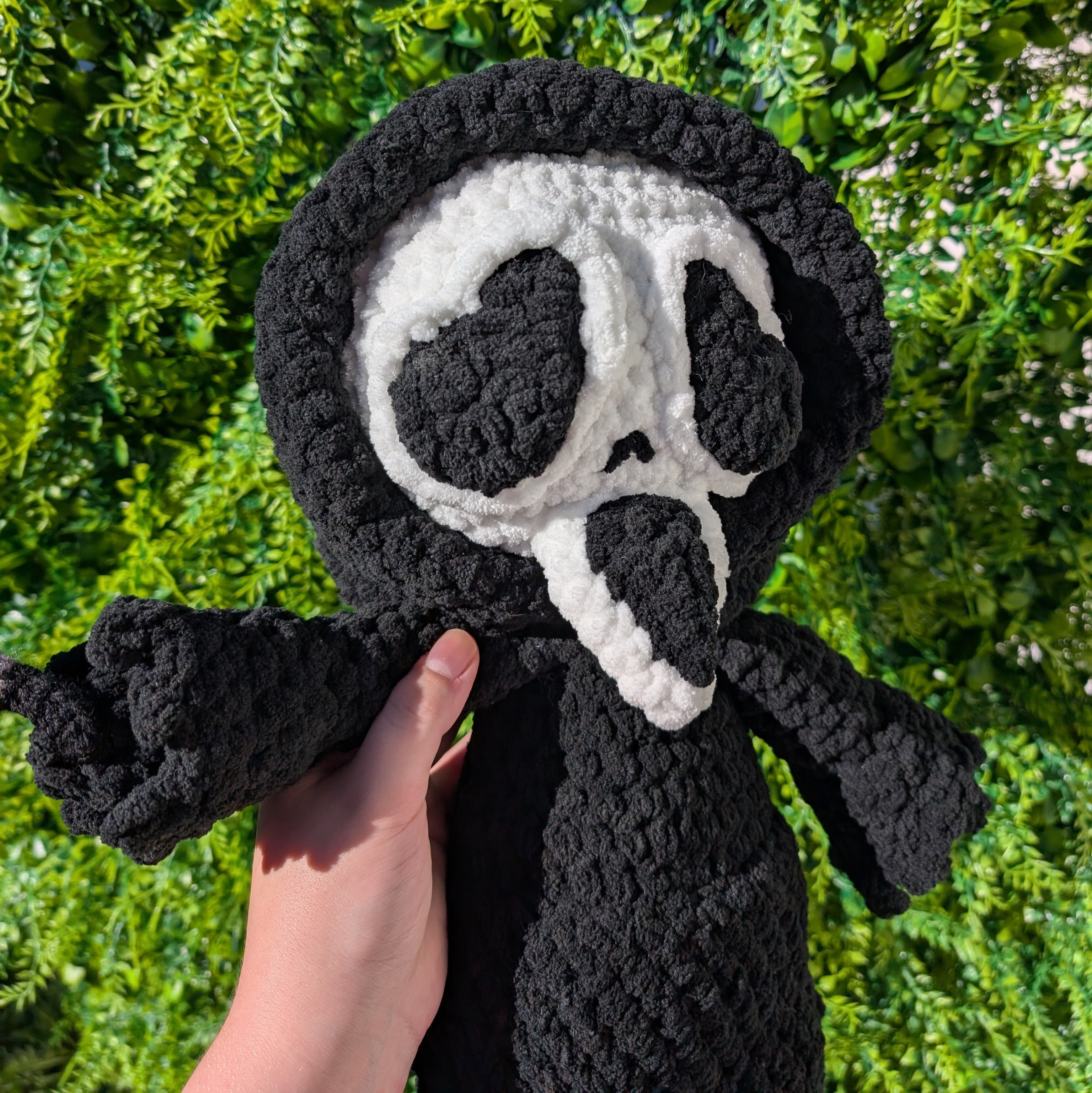 Scream Mask Doll/ Ghostface Inspired doll/ Cuddly Ghostface/ Crochet Slasher/ Cuddly Slasher high quality Doll