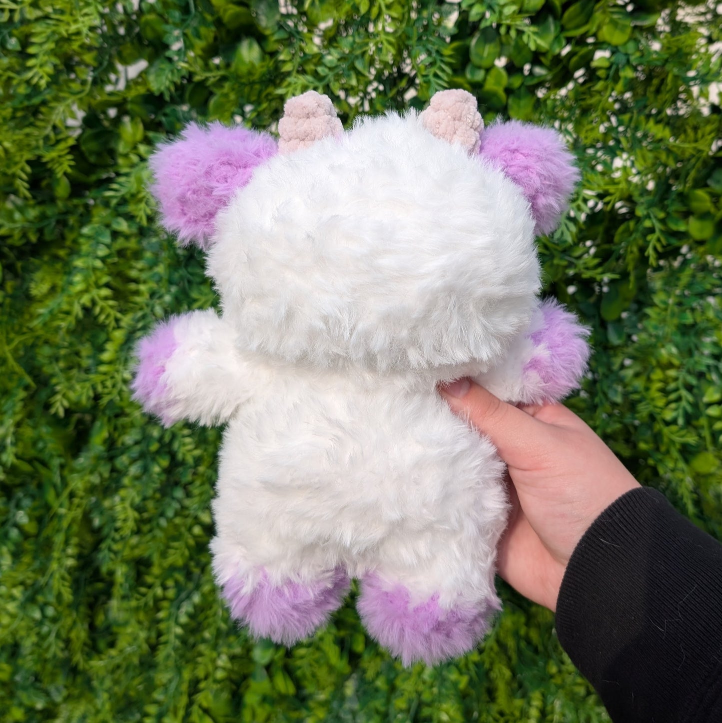 Fluffy Purple Cow Crochet Plushie